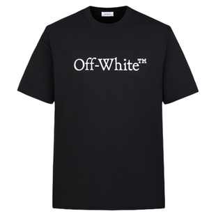 OFF-WHITE™情侣装新款多色短袖T恤基础休闲款logo装饰圆领半袖