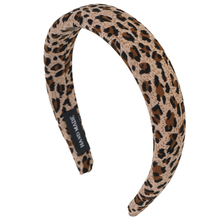 突然的喜欢林欢儿王玉雯同款豹纹高颅顶发箍日常外戴百搭发卡发饰