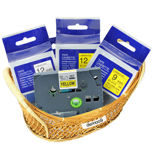 适用于brother兄弟标签机色带6/9/12/18/24/36mm PT-E115B/D210