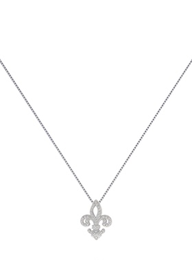 鸢尾花纯银S999银项链女轻奢