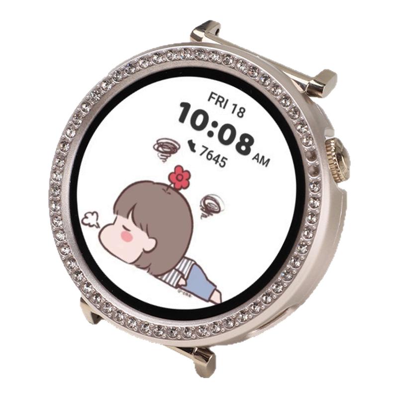 适用于新品vivowatch5镶钻保护壳watch5保护套智能运动手表壳膜一体屏幕钢化膜表壳表盘保护贴防摔PC硬壳
