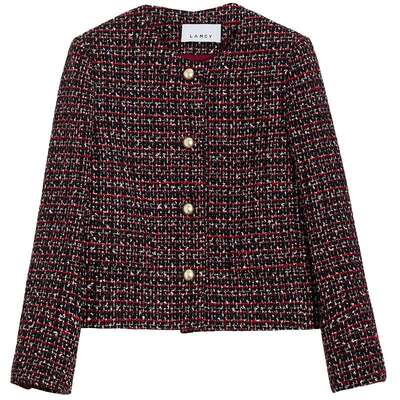 【马踏春风】LANCY/朗姿2026春新款高级感粗花呢复古小香风短外套