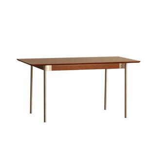 出乎生活四季餐桌实木复古小户型北欧日式家用中古长方形吃饭桌子