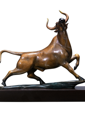 扭转乾坤电视柜桌面乔迁开业铜牛