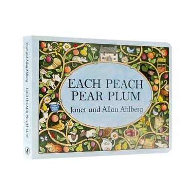 现货桃子梨子李子 Each Peach Pear Plum 廖彩杏书单 格林威大奖 英文原版绘本纸板书儿童英语启蒙 撕不烂Janet and Allan Ahlberg