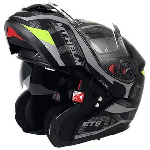 MT摩托车揭面盔双镜片头盔全覆式全盔女四季摩旅蓝牙冬季头盔男3C