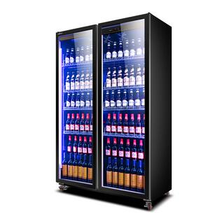 新飞 网红啤酒柜展示柜全屏酒吧冰箱大容量冰柜保鲜柜饮料冰柜
