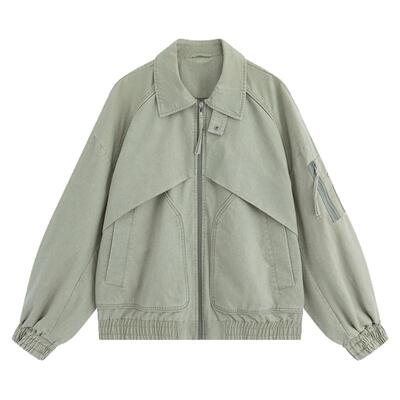 商场同款流石男装设计感工装夹克