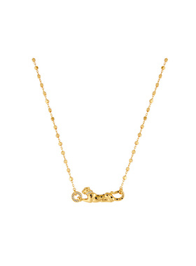 金色豹子项链时尚爆款锁骨链女生