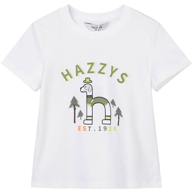 hazzys男童液氨速干短袖T恤