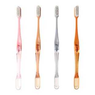 旅行折叠牙刷便携式软毛小头小支短迷你可爱便捷非一次性旅游出差