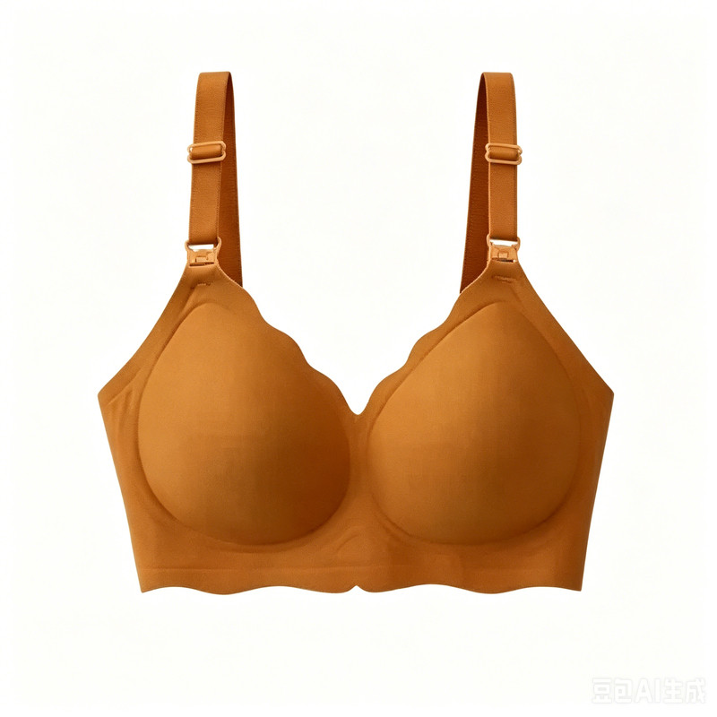 ROVO夏季凉感透气哺乳文胸防下垂聚拢200 斤胖mm睡眠专用哺乳胸罩