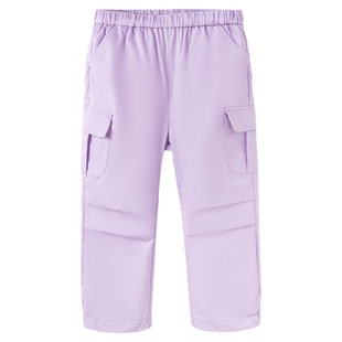 森马儿童长裤2024新款松紧腰时尚潮流多巴胺工装裤夏季女童装裤子