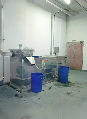 气浮式隔油器厂家铁山源油桶内置升级款全自动油水分离一体机