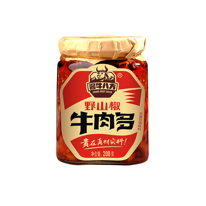 酱牛八方野山200g八方吉香居酱