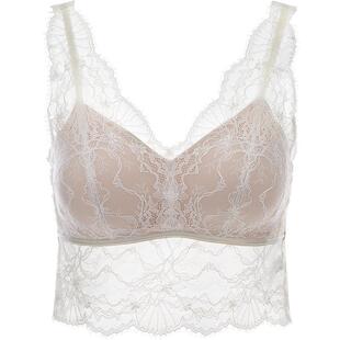 音儿内衣【花影纤纤腰】蕾丝打底背心女带胸垫美背文胸一体内搭