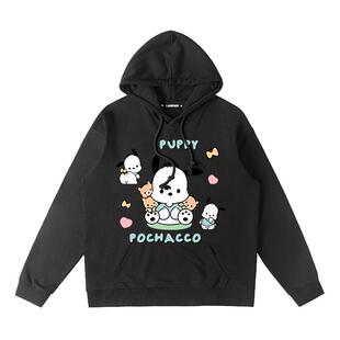 drew三丽鸥帕恰狗周边卫衣女连帽Pochacco联名衣服可爱女童外套秋