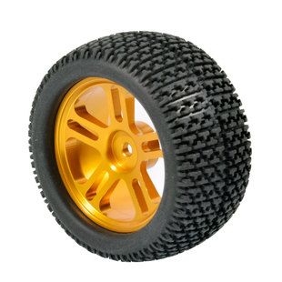 1:16大脚车胎75mm大脚轮胎94186金属轮毂小丁碎石胎皮16208加宽胎