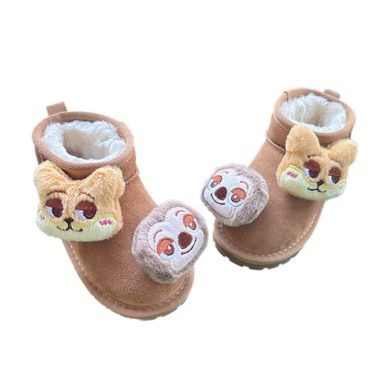 儿童休闲防滑雪地靴冬季加厚保暖