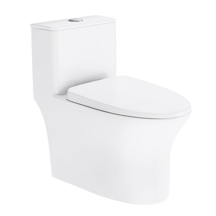 九牧卫浴喷射虹吸式抽水马桶节水防臭静音家用普通坐便器11396