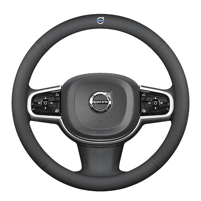 21-26款沃尔沃S90 s60 xc40 XC60 v40 V90方向盘套真皮 四季把套