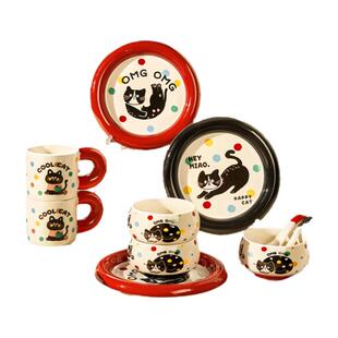 可爱碗盘套装一人食餐具新婚结婚生日伴手礼物乔迁新居碗碟筷礼盒