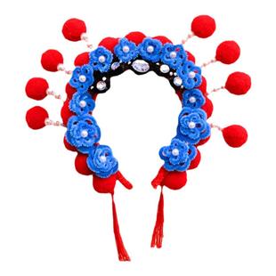 京剧扭扭棒发箍儿童戏曲饰品毛球材料包古风发饰非遗手工diy头饰