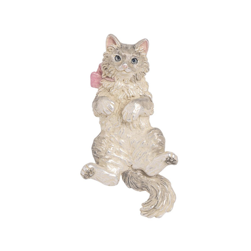 日本手作4F小猫的目光胸针