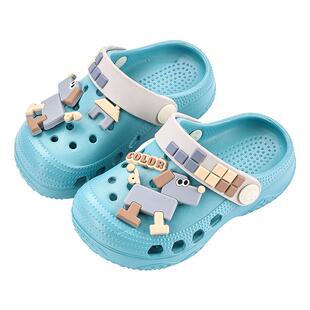 幸福玛丽儿童拖鞋男童洞洞鞋夏季2岁3宝宝小孩沙滩外穿幼儿凉拖鞋