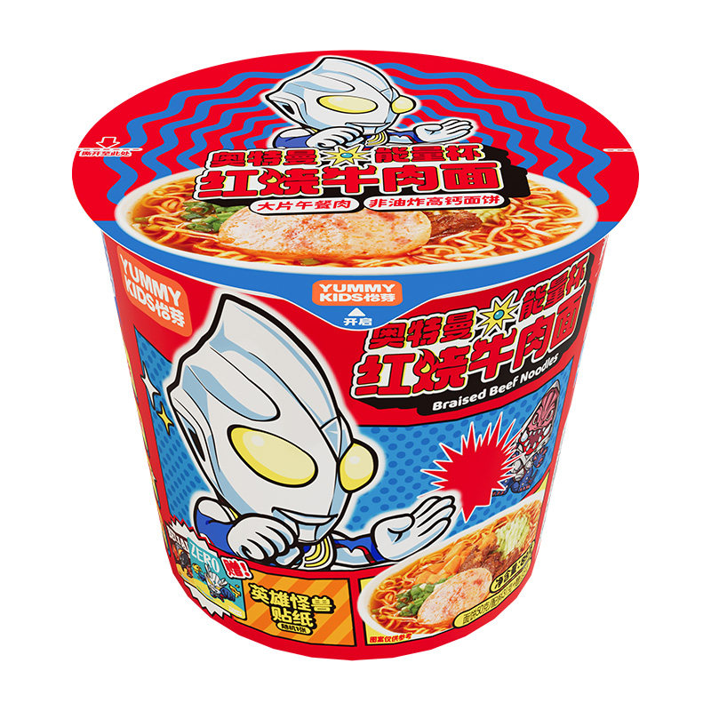 怡芽奥特曼冲泡拉面儿童早餐