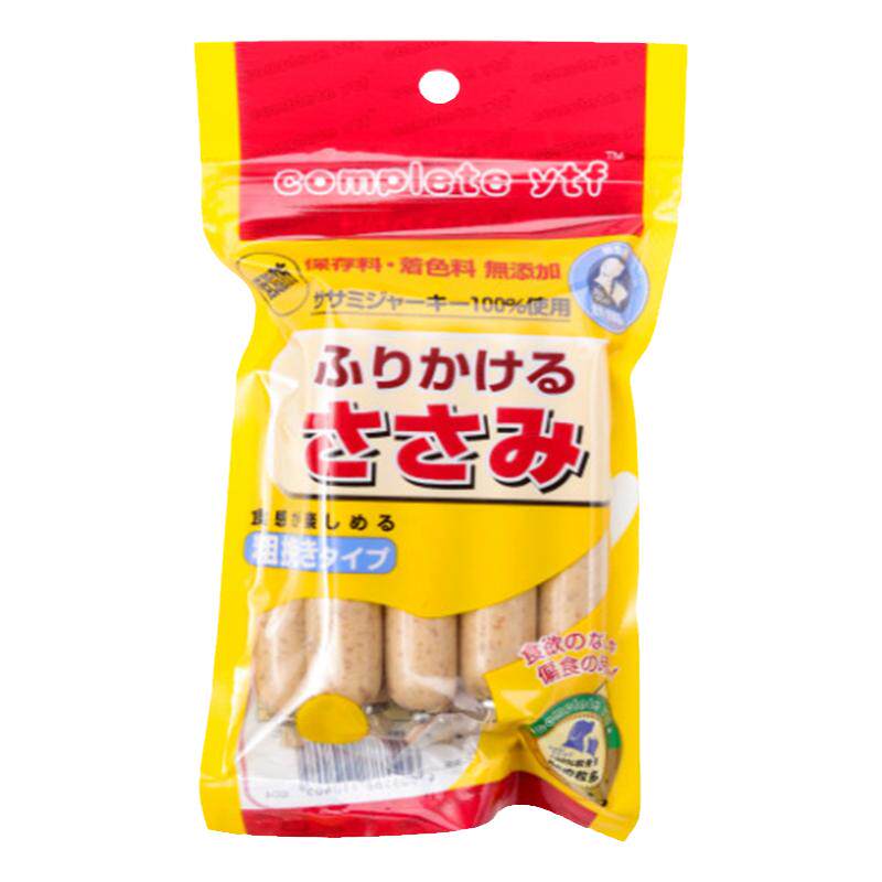 宠物火腿肠狗狗猫咪零食出口韩国日本金枪鱼鸡肉粒多肉香肠8支/包