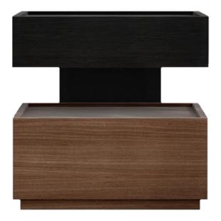 XBH意式极简床头柜带灯一体悬浮式床边柜轻奢高级感主卧室储物柜