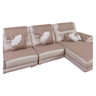 夏季冰丝沙发垫皮沙发防滑坐垫四季通用夏天款凉席凉垫沙发套罩巾