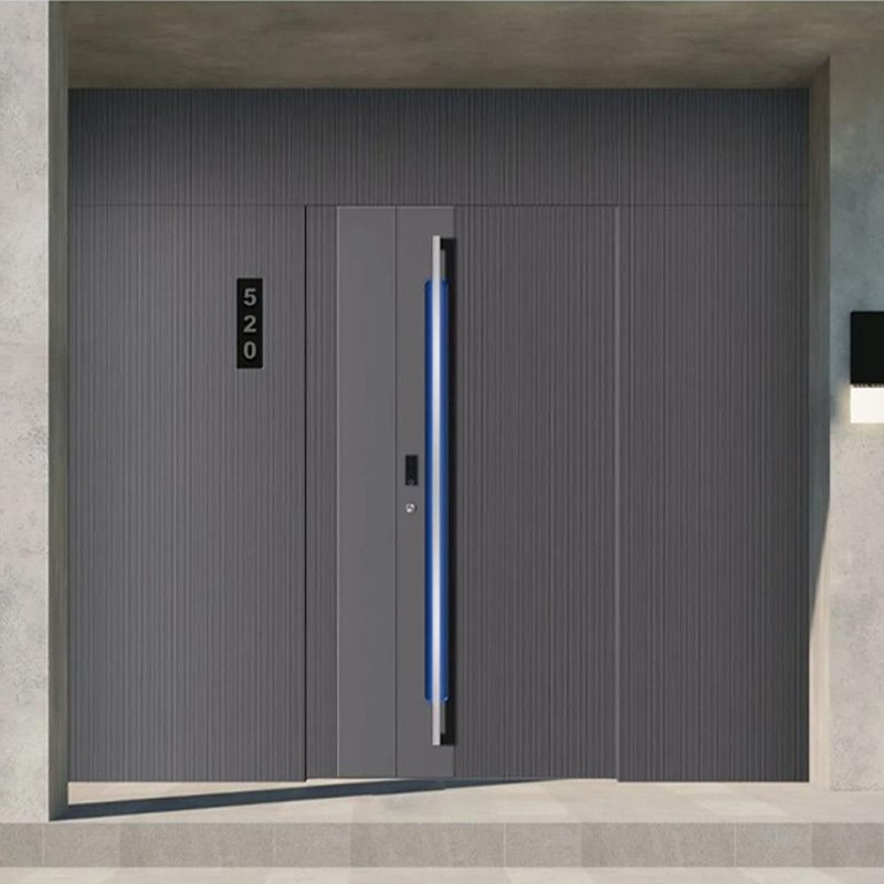 别墅双开进户门甲级防盗精雕铸铝子母门安全门豪华别墅门庭院大门