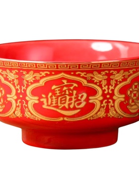 陶瓷莲花供碗家用财神招财碗八供斋饭碗礼佛贡碗佛前八吉祥供水碗