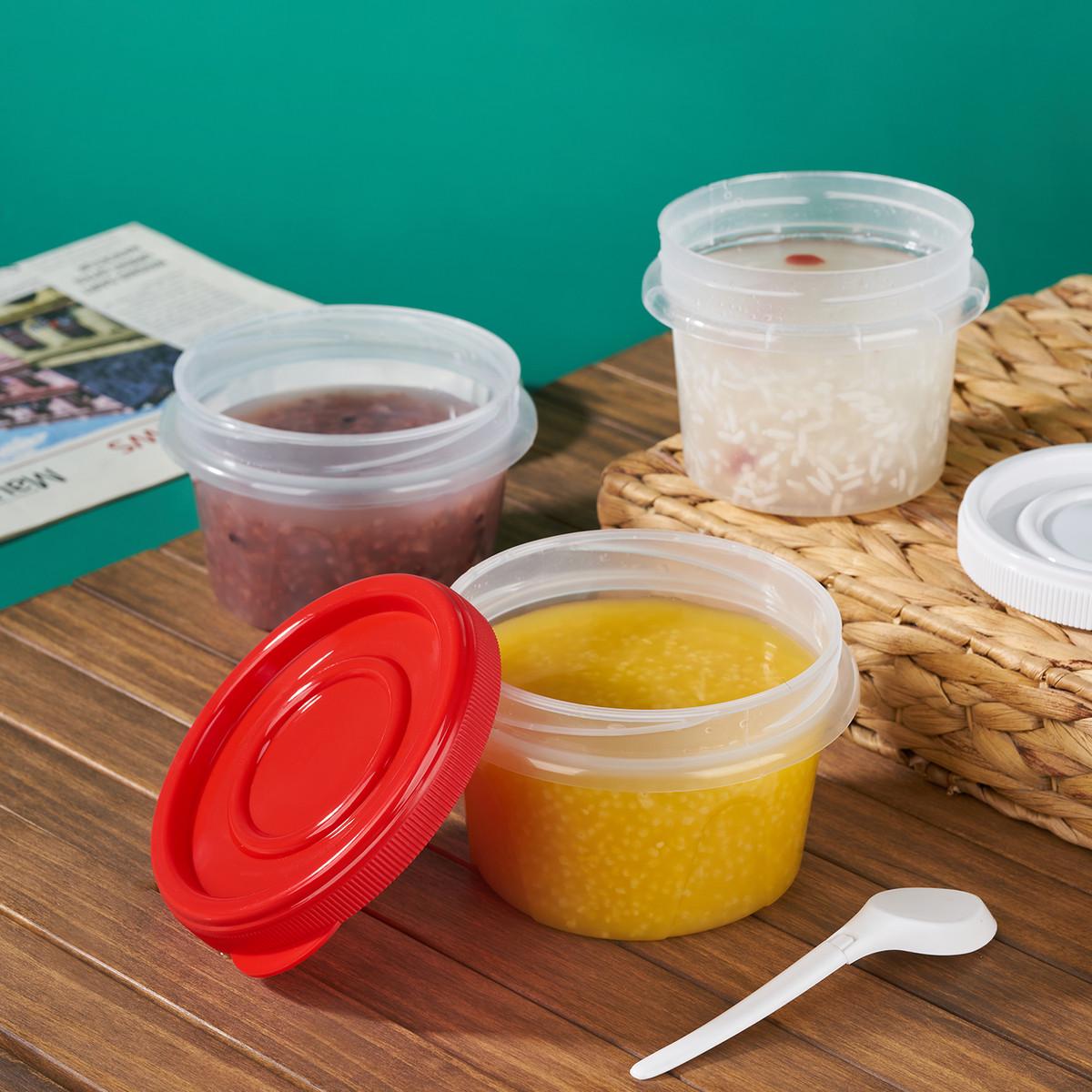 热销一次性食品外卖打包例汤饭盒加厚耐高温1250ml餐盒甜品汤碗