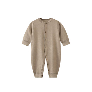 婴儿连体衣服春秋款套装新生婴儿宝宝莫代尔打底睡衣哈衣爬服春装