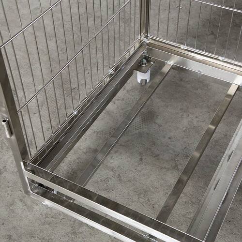 不锈钢猫笼狗笼大型中型犬带厕所室外室内家用加粗不锈钢宠物笼