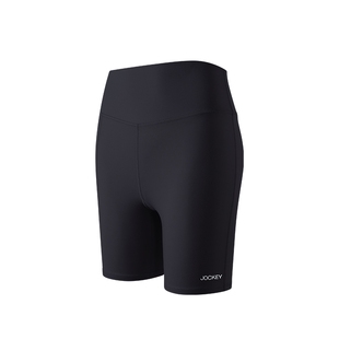Jockey高腰瑜伽短裤女紧身翘臀防走光瑜珈五分裤薄款夏季运动健身