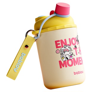 bablov儿童保温杯女孩杯子学生便携随行新款可爱咖啡杯高颜值水杯