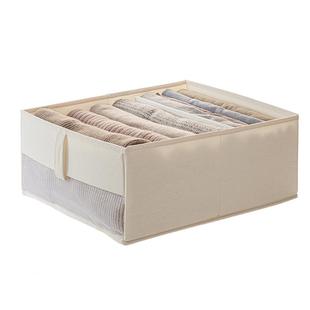 懒角落衣服收纳盒衣柜衣物收纳筐内衣布艺整理箱抽屉毛衣裤子分层