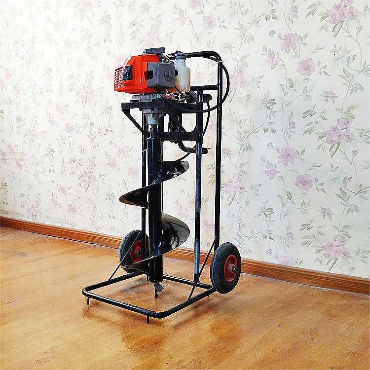 简易支架挖坑机 小型脚踩植树施肥打孔机直径6-30公分