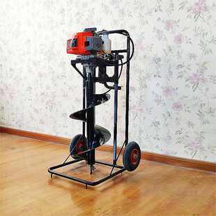 简易支架挖坑机 小型脚踩植树施肥打孔机直径6-30公分