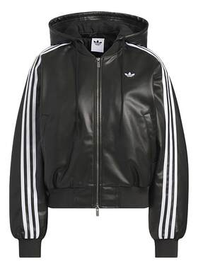 滔搏adidas阿迪达斯三叶草女子保暖运动休闲连帽棉服KU6857