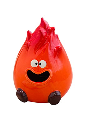 小火苗摆件客厅桌面电视柜玄关装饰品家居好物轻奢高档创意纸巾盒