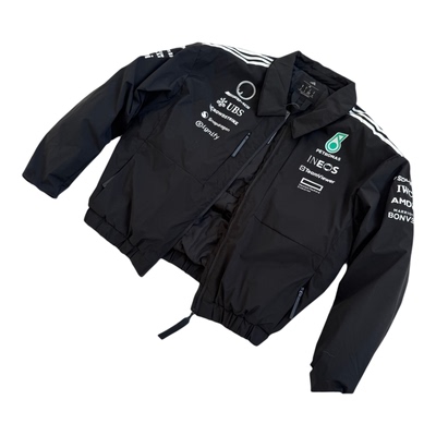 2025新款联名F1赛车服连帽夹克保暖防风棉服外套宽松休闲运动上衣