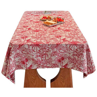 法式轻奢提花桌布节日喜庆台布