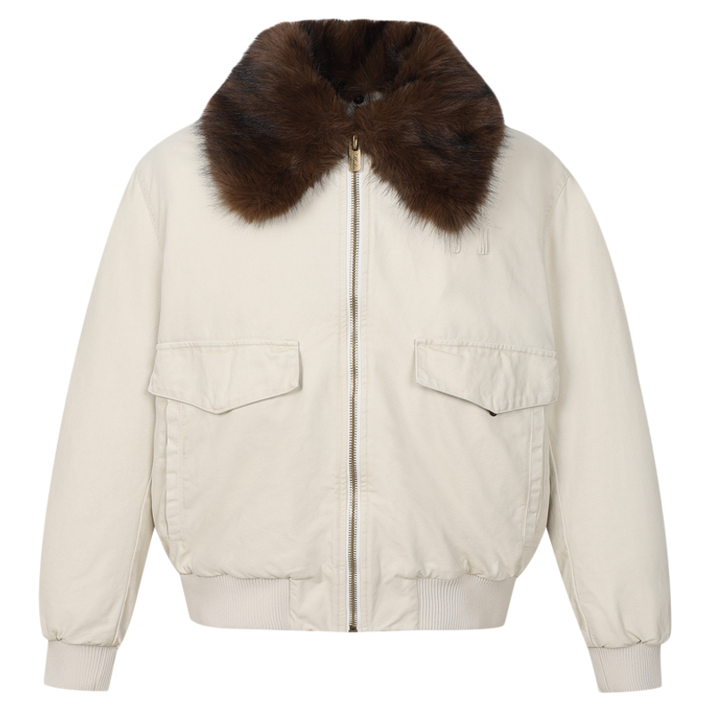 MEDM重磅做旧水洗毛领棉服