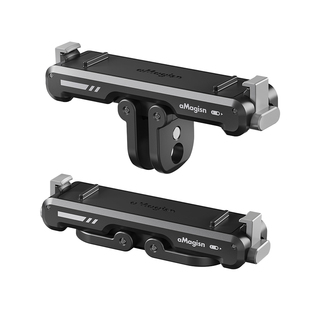 aMagisn阿迈适用影石Insta360 GO3/GO3S金属磁吸快拆骑行转接底座双接口磁吸支架配件