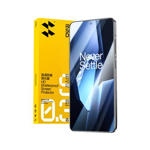 闪魔适用一加Ace5钢化膜ACE6手机膜Ace5至尊版一加15T全13屏一加6T5Pro竞速版Turbo6高2V3V清9RT电竞保护贴膜